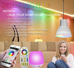 2.4G Milight 4W 5W 6W 9W GU10 MR16 <span class=keywords><strong>E27</strong></span> RGB + CCT Thay Đổi Độ Sáng Spotlight Bóng Đèn - Product Image 5