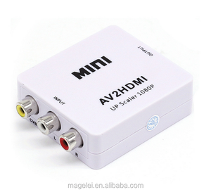 Hotsell prezzo economico 1080P AV a HDMI AV2HDMI Mini RCA AV a HDMI convertitore di segnale RCA per TV VHS VCR HD DVD