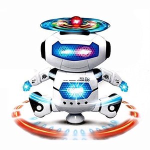 Juguete Robot Caminante y Bailarín con Giro de 360 Grados, de Plástico ABS, con Luces y Música para Niños, Juguete Electrónico de <span class=keywords><strong>Dibujos</strong></span> <span class=keywords><strong>Animados</strong></span> con Funcionamiento a Pilas - Product Image 2