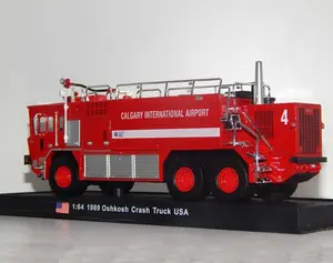 Custom plastic airport fire truck rc fire truck 1:50 China manufacturer