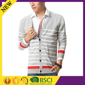 De manga larga de Color OEM v cuello de punto medio barato de imágenes de <span class=keywords><strong>hombre</strong></span> abrigo - Product Image 6