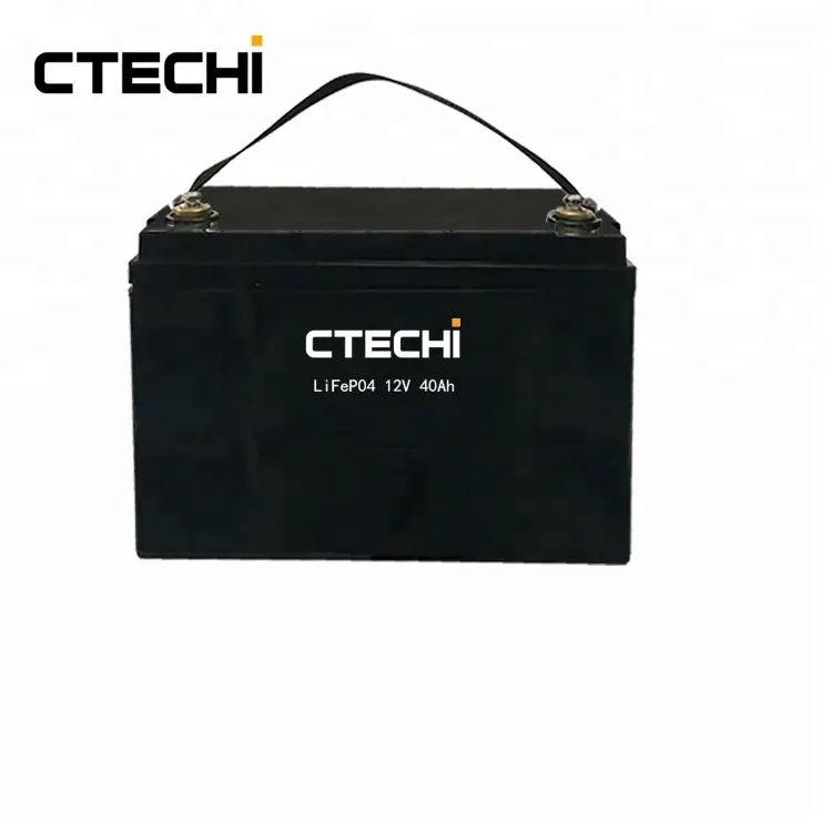 Ctechi 12V 40Ah Oplaadbare LiFePo4 Batterij Vervangen Lood-zuur Agm