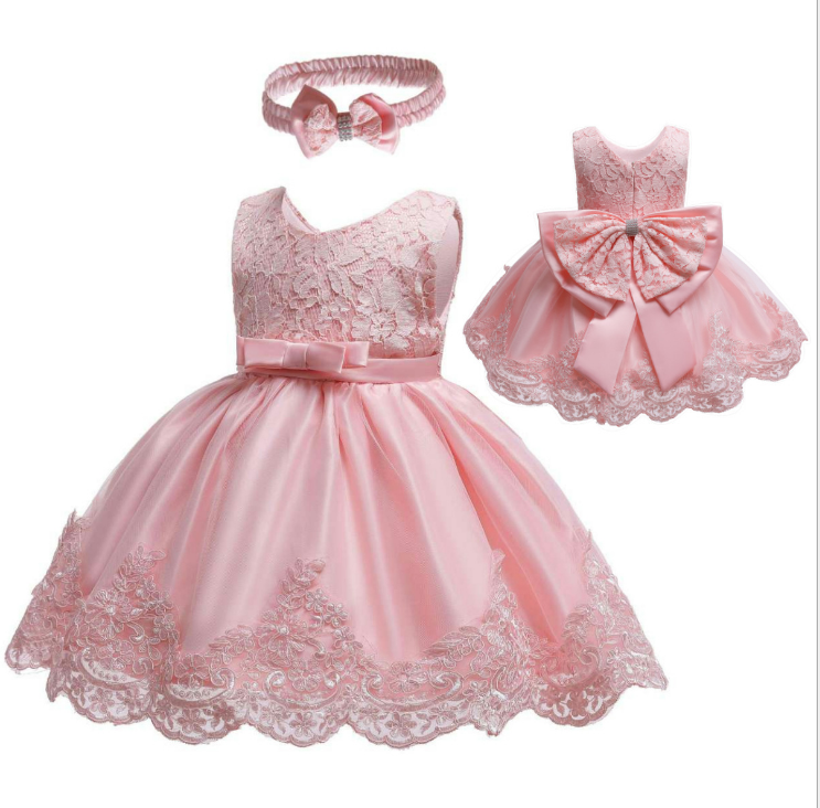 Модное летнее платье с цветами для новорожденных, праздничное платье для младенцев