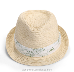 Cappello di paglia Fedora bianco marrone nero con modello decorativo nastro cappello <span class=keywords><strong>Borsalino</strong></span> - Product Image 4