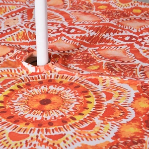 Pastorale all'aperto impermeabile fiori arancioni stampati copertura del tavolo tessuto in poliestere rettangolo <span class=keywords><strong>tovaglia</strong></span> per il matrimonio o la festa - Product Image 5