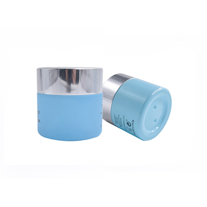 Krim Kosmetik Elegan 50Ml Kemasan Krim 5G 10G 20G 30G <span class=keywords><strong>50G</strong></span> 100G 200G Masker Tanah Liat Toples Krim Kaca dengan Tutup Logam Perak - Product Image 1