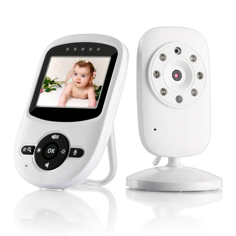 2.4 "Schermo LCD A Colori Video di Visione Notturna A Due Vie Parlare di Nuovo Intelligente Senza Fili Del Bambino Monitor Con Temperatura