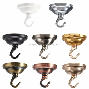 Plafonnier vintage en laiton antique, style <span class=keywords><strong>crochet</strong></span> ouvert, vis, métal brossé, rose, <span class=keywords><strong>luminaire</strong></span> de <span class=keywords><strong>plafond</strong></span>, économie d'énergie, 6,5 cm de diamètre. Pendentif - Product Image 3