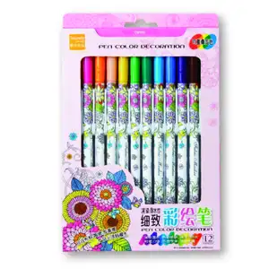 Eco-friendly Plastic Twistable 12 Crayon Set Kids Painting Pen
