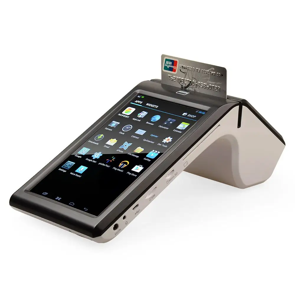 Palmare macchina pos con stampante termica android mobile senza fili/emv lettore di schede TS-7002