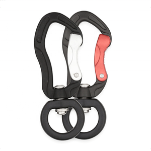 Factory price heavy duty Hiking Aluminum Carabiner Climbing Multi Tool 4KN Swivel Carabiner hook for Dog Leash