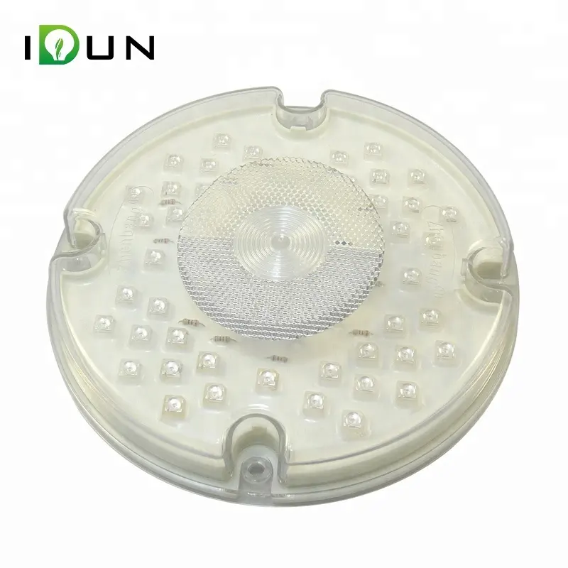 DOT CE SAE 7 Inch White Clear Round Piranha 44 LED School Bus Reading Reverse Backup Interior Lights