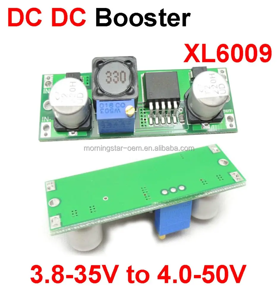 Dc converter 12 v naar 48 v Modules XL6009 DC-DC Boost module 3.8-35 V liter 4.0-50 V verstelbare prestaties