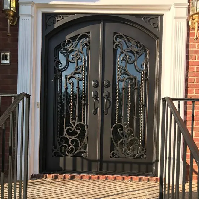 Square Top Lowes Wrought Iron Security Door
