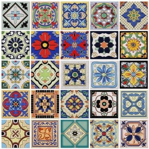 Azulejo de Porcelana Marroquí con Diseño Floral para Interiores de Villas, con Función de Ladrillo Refractario y Diseño Tradicional - Product Image 4