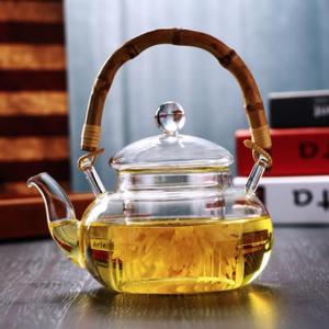 <strong>Vintage</strong> 20oz Eco-Friendly Infuser <strong>Tea</strong> Maker <strong>Set</strong> 600ml Borosilicate Glass <strong>Tea</strong> Pot Bamboo Handle Holiday Home Coffee <strong>Tea</strong> Drinkware - Product Image 2