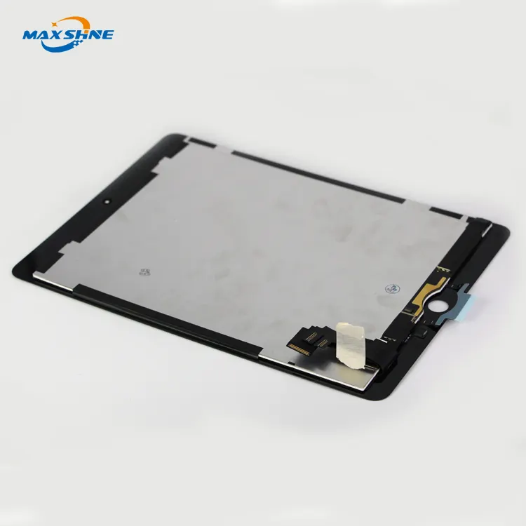 9.7 אינץ LCD עם לחצן בית עבור iPad אוויר 2 LCD תצוגת מסך מגע Digitizer שחור A1566 A1567