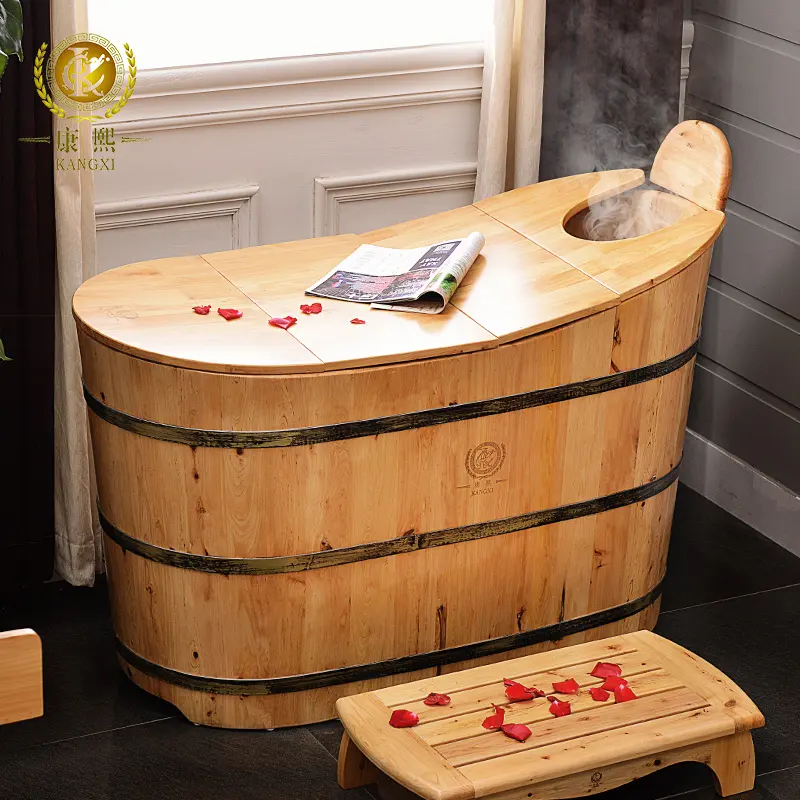 Bañera de madera de barril de cedro, nuevo producto, proveedores de China