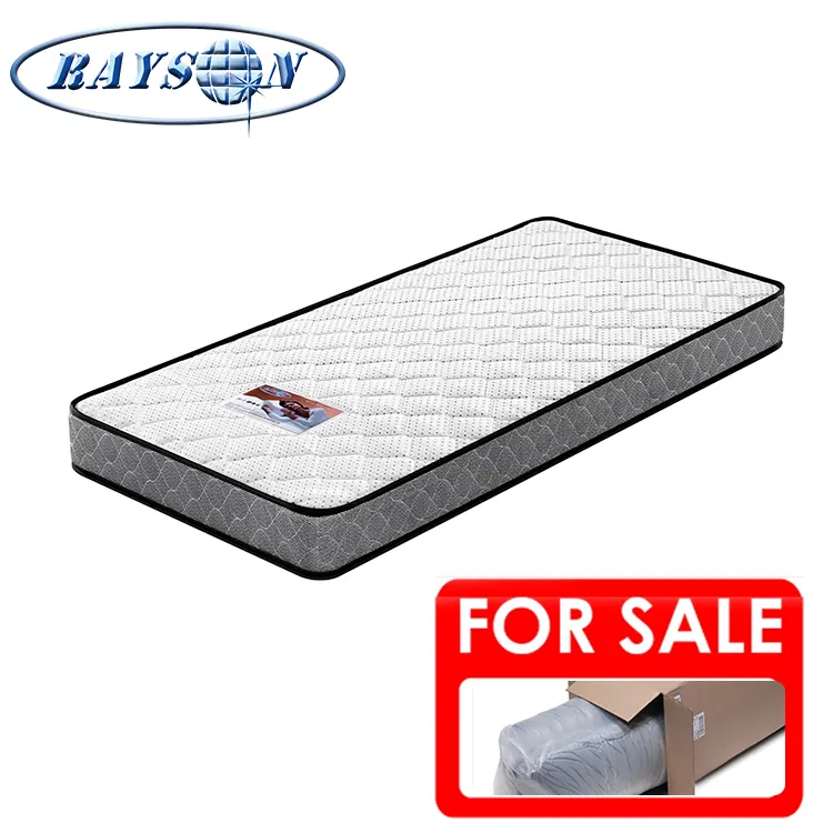Colchón de cama individual de foshan, colchón enrollado de muelles de gran calidad