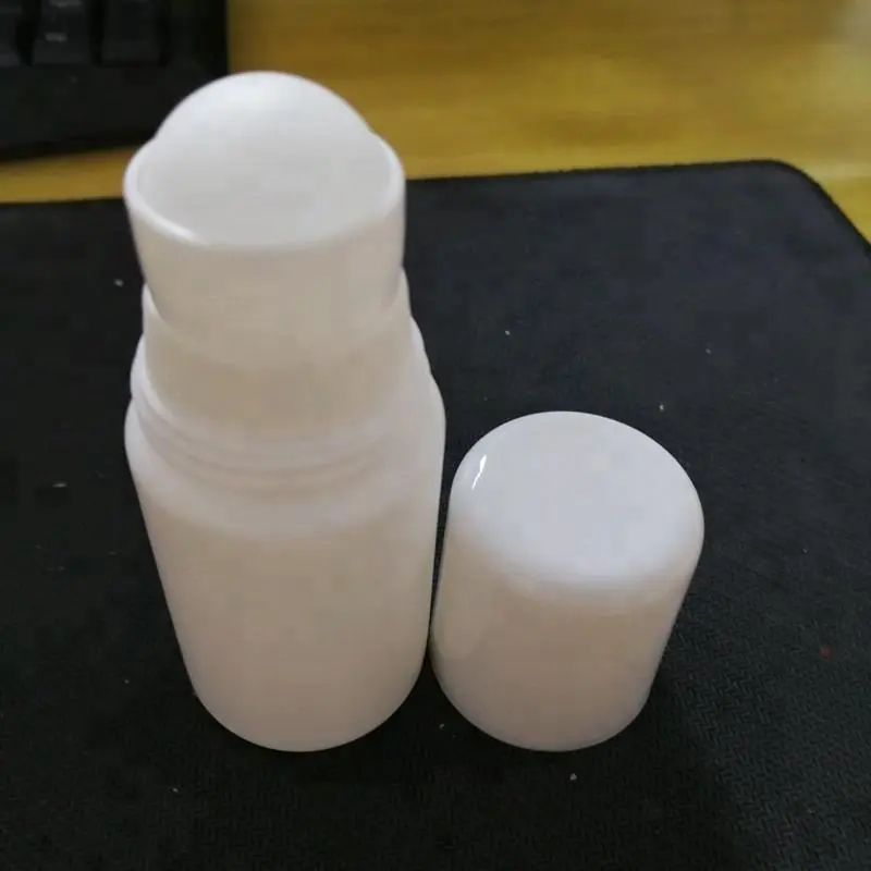 Roll on deodorant kunststoffrollkugel flasche für antitranspirant