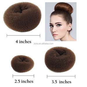 Nylon brown peluquería hair bun maker para niñas - Product Image 1