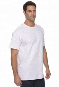 T-Shirt in tinta unita di grandi dimensioni da uomo senza cuciture laterali/t-Shirt tubolare bianca - Product Image 3