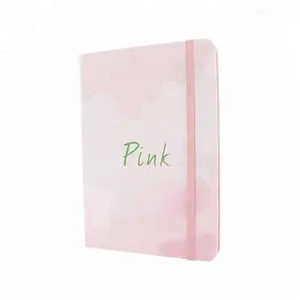 Quaderno con copertina rigida per diario in pelle con pianificatore rosa stampato personalizzato LABON Eco Friendly con penna e confezione regalo