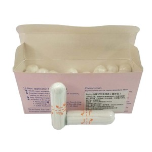 Eco Friendly Algodón <span class=keywords><strong>100</strong></span> Por Ciento Extra Super Pequeño Tamaño Chica Sanitarias Tampones Aplicador No Al Por Mayor - Product Image 4
