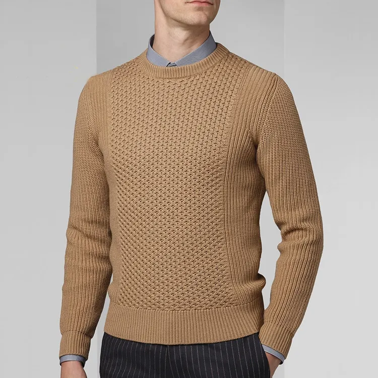 Designer Long Sleeve Mens Wool Sweaters