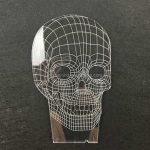 Pequeña luz de noche led cráneo horrible scary skeleton sensor luz de la noche - Product Image 2