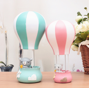 Lampada Notturna a Forma di <span class=keywords><strong>Mongolfiera</strong></span>, Regalo per Studenti e Coppie, Decorazione in Resina - Product Image 5