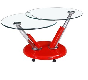 Living Room Furniture <strong>Rotatable</strong> Glass <strong>Coffee</strong> <strong>Tables</strong> - Product Image 2