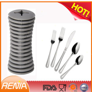 RENJIA سيليكون العالمي المبنية التعامل مع أدوات المائدة قبضة طويلة إناء مع قبضة جيدة - Product Image 4