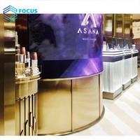 Étalage de présentation de cosmétiques haut de gamme Sephora avec éclairage LED pour les cosmétiques