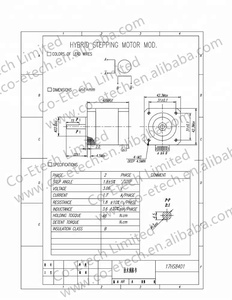 4 Lead 42 paso a paso <span class=keywords><strong>17HS8401</strong></span> Motor 1.7A con Cable de puente para 3D impresora NEMA17 - Product Image 5