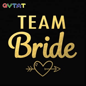 Tatuaggi di addio al nubilato Temp Flash personalizzati confezionati singolarmente tatuaggio temporaneo della sposa della squadra d'oro - Product Image 2