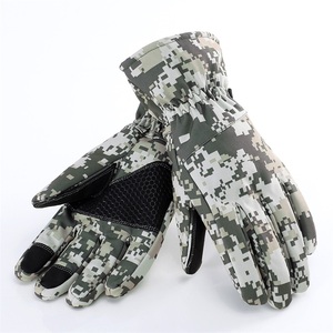 Özel sıcak su geçirmez Camo dokunmatik ekran erkekler bisiklet kış kamuflaj eldiven - Product Image 3