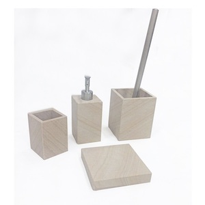 Porte brosse de toilette carré en marbre - Product Image 5