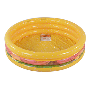 P & D 3-Ring Hamburger Kiddie Pool Portable Inflable PVC Piezas de <span class=keywords><strong>piscina</strong></span> de plástico - Product Image 1