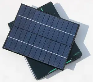 لوحة طاقة شمسية فرملس رقيقة سماكة الايبوكسي/الحيوانات الأليفة لوح شمسي صغير لوحة طاقة شمسية 5w 5.5v حجم 200*200 مللي متر