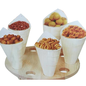 Jimao Cône de crème glacée en bois de pin naturel <span class=keywords><strong>jetable</strong></span> promotionnel pour les fêtes - Product Image 6