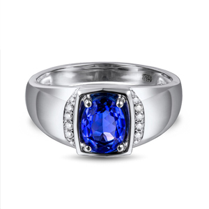 Offre Spéciale tendance <span class=keywords><strong>bague</strong></span> fine 1.05ct naturel pierres précieuses bleu tanzanite <span class=keywords><strong>bague</strong></span> pour femmes <span class=keywords><strong>18</strong></span> k <span class=keywords><strong>or</strong></span> bijoux - Product Image 1