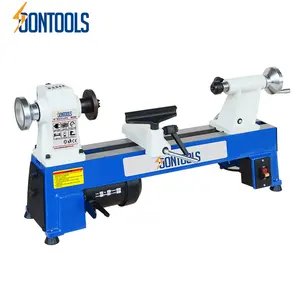 Soontools mini máquina de torno de madeira de velocidade variável, torno de madeira