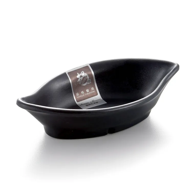 Offre Spéciale mélamine casserole noir plat de sauce