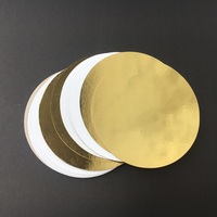 En gros De Haute Qualité en Or Et Argent Feuille De Stratification Ondulé Panneau de Gâteau de Papier