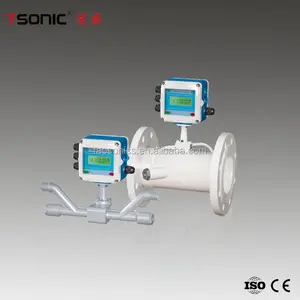 Long term measurement high accuracy fixed mount ultrasonic inline flow meters