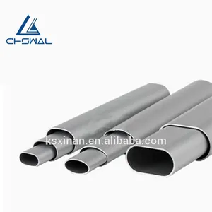 China, Venta caliente oval tubo de aluminio de extrusión de aluminio tubo oval