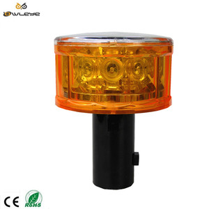 Solar powered LED <span class=keywords><strong>amarillo</strong></span> <span class=keywords><strong>intermitente</strong></span> luz/lámpara de advertencia de tráfico Construcción de Carretera cono - Product Image 5