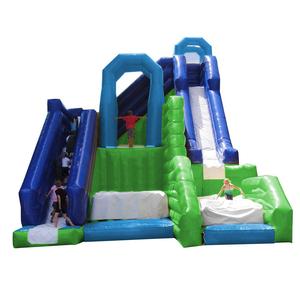 Colchoneta inflable de aventura extrema para saltar, combo de tobogán inflable con bolsa de aire - Product Image 3