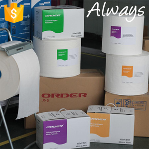 Rouleau de papier toile industrielle jumbo de 900 pièces, lingettes de nettoyage d'<span class=keywords><strong>atelier</strong></span> blanches - Product Image 3
